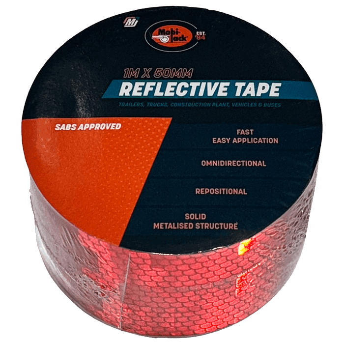 Mobi Tape Reflective 1 M Red 50 Mm Mob7910