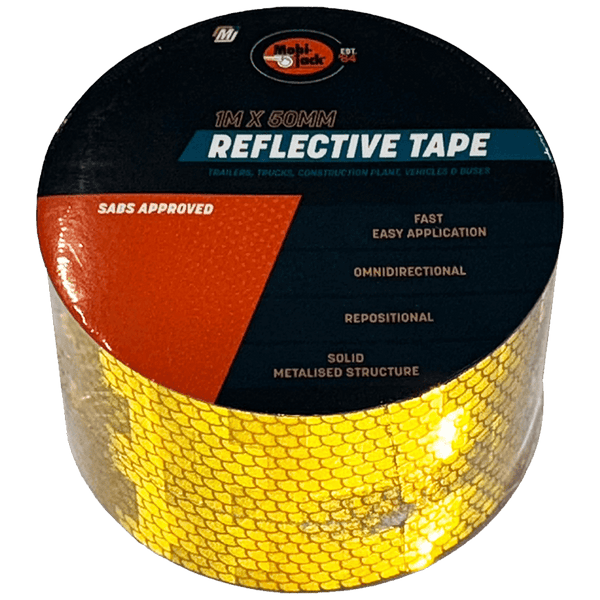 Mobi Tape Reflective 1 M Yellow 50 Mm Mob7911