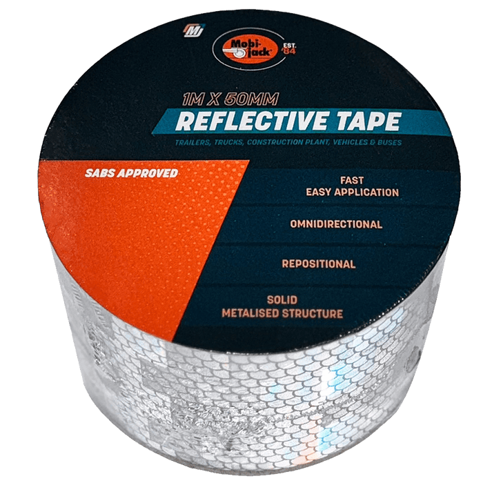 Mobi Tape Reflective 1 M White 50 Mm Mob7912