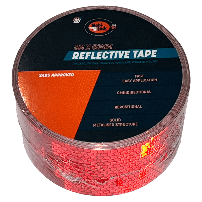 Mobi Tape Reflective 6 M Red 50 Mm Mob7913