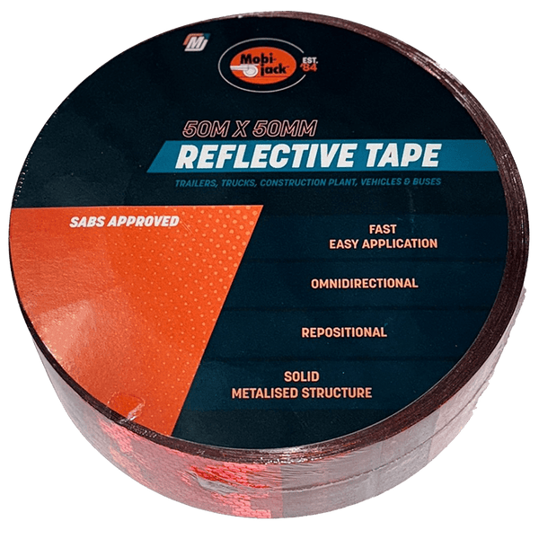 Mobi Tape Reflective 50 M Red X50 Mm Mob7916