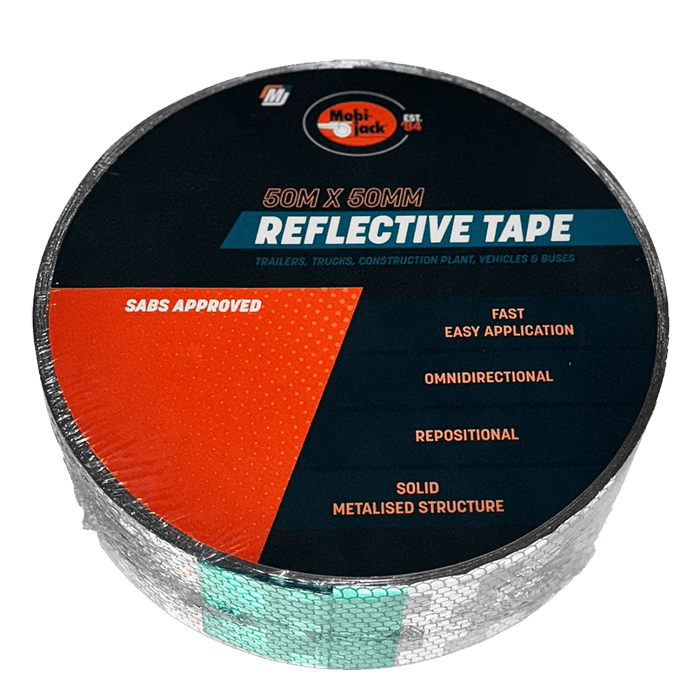 Mobi Tape Reflective 50 M White X50 Mm Mob7917