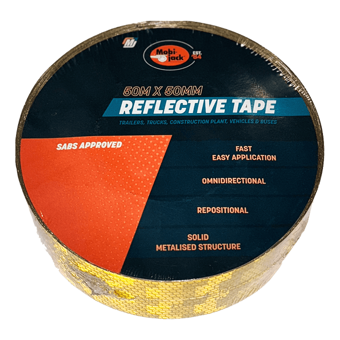 Mobi Tape Reflective 50 M Yellow X50 Mm Mob7918