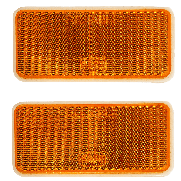 Mobi Oblong Reflect 90 X40 Mm Amber P/2 Mob7921