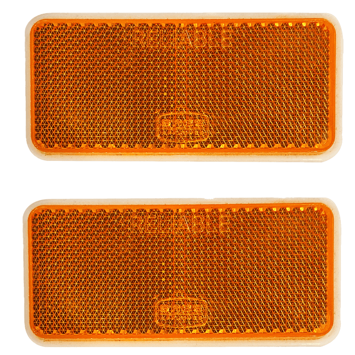 Mobi Oblong Reflect 65 X35 Mm Amber P/2 Mob7924