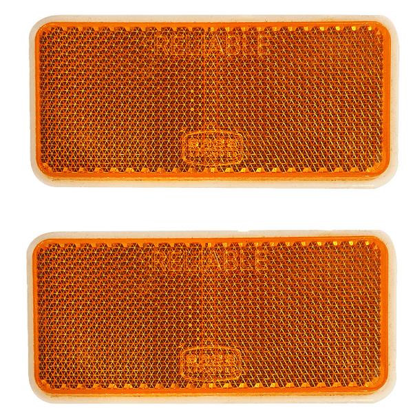 Mobi Oblong Reflect 65 X35 Mm Amber P/2 Mob7924