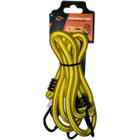 MOBI Bungee Cords 900mm 2-Pack with Metal Hooks - Heavy Duty Elastic Tie Down Straps