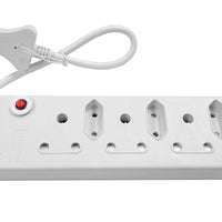 Multi Plug 3x16A 3x5A 0.5m Cord White