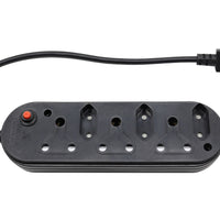 Multi Plug 3x16A 3x5A 0.5m IEC Cord Black - MP-06WIEC-B