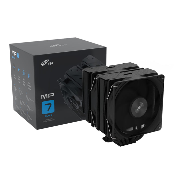 FSP MP7-B 120mm PWM CPU Air Cooler - Black-MP7-B