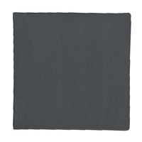 Fortis Black Slate Square Tray - 25cm x 25cm - Black serving tray, cheese board, rustic decor