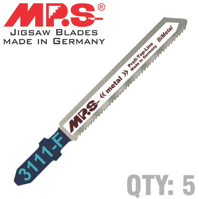 Mps Jigsaw Blade Metal T Shank 21 Tpi T118 Af Mps3111 F 5