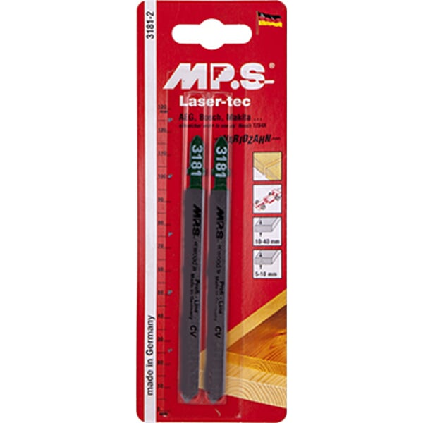 MPS 3181-2 Jigsaw Blades for Wood - 2 Pack - High Performance Wood Cutting