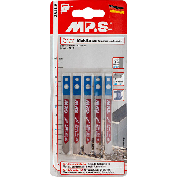 JIGSAW BLADE  METAL MAKITA SHANK 80MM 21TPI