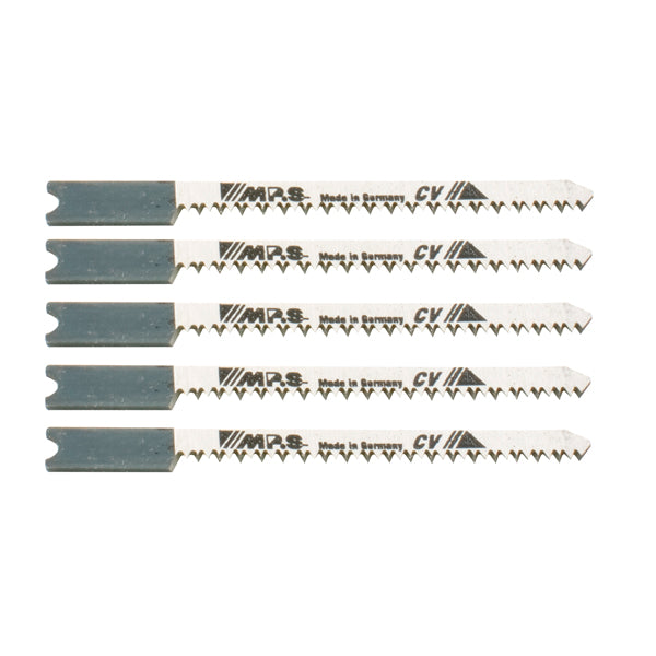 MPS Jigsaw Blades Wood Scroll 20 TPI U-Shank 5-Pack Made in Germany | Woodworking Saw Blades
