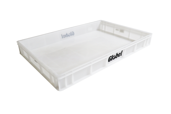 GLOBAL Multipurpose Plastic Tray - 600Mm X 400Mm X 75Mm - MPT0001