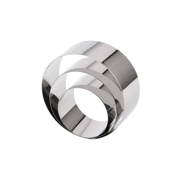 CATER ACE Mousse Rings Round - S/Steel - 3 Pcs Set (6Cm, 8Cm, 10Cm) - Height 40Mm - MRR0001