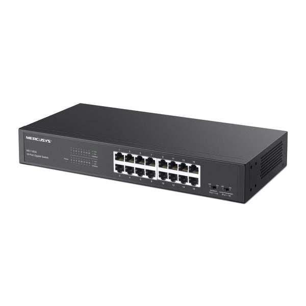MERCUSYS 16-PORT GIGABIT DESKTOP/RACKMOUNT SWITCH - NET-MET-MS116GS