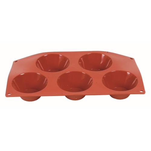 PAVONI Mould Silicon Muffin - 5 Cups - 300 X 175 X 14Mm - MSM0005