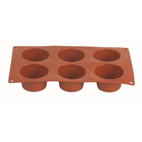 PAVONI Mould Silicon Muffin - 6 Cups - 70Mm X 40Mm - MSM0006