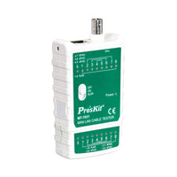 PROSKIT MINI LAN CABLE TESTER(RJ45,RJ11,12,22,BNC) - NET-MT-7031