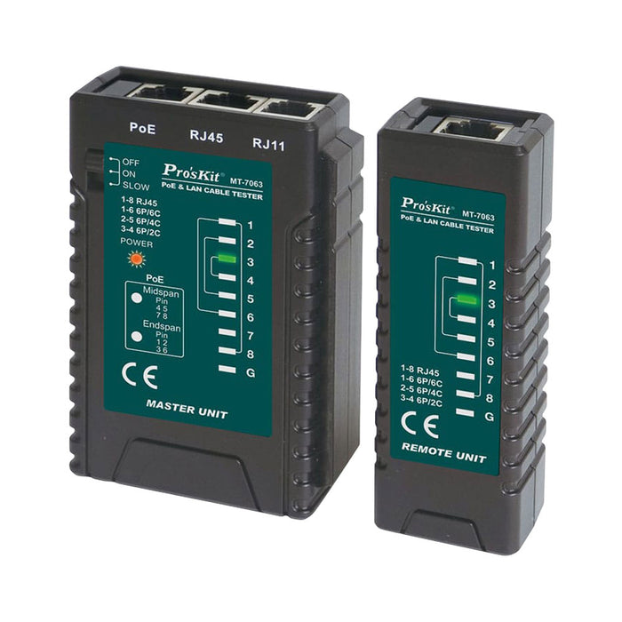 PROSKIT POE AND LAN CABLE TESTER - NET-MT-7063