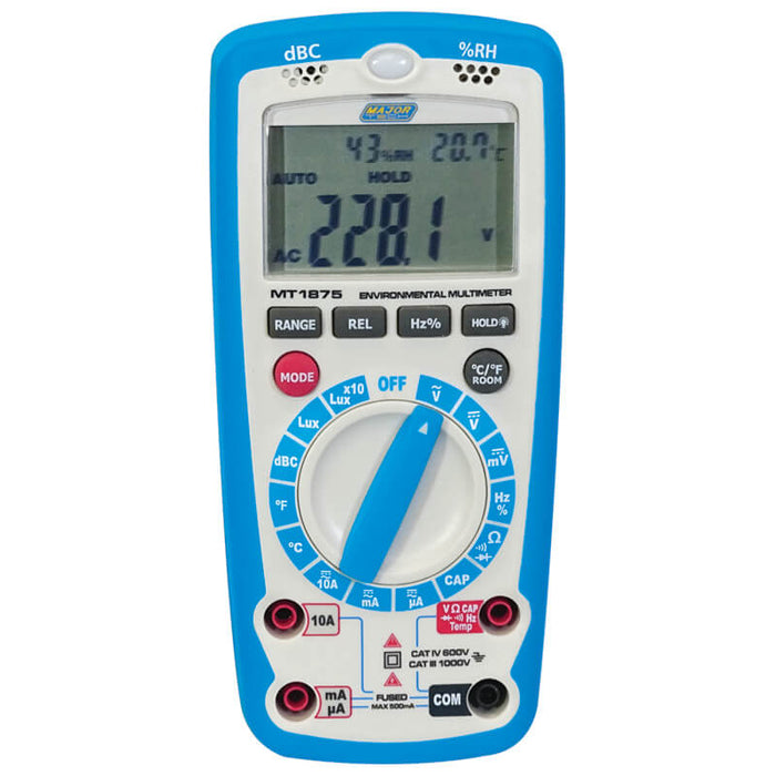 Major Tech 6-In-1 Environmental Multimeter | MT1875 - image 1