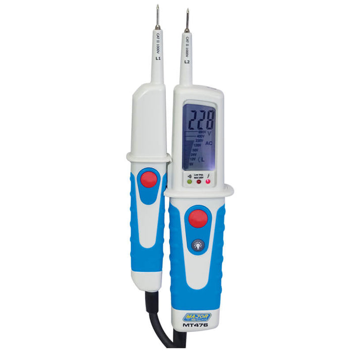 Major Tech 690V AC/DC LCD Voltage Tester, CAT IV 600V MT476