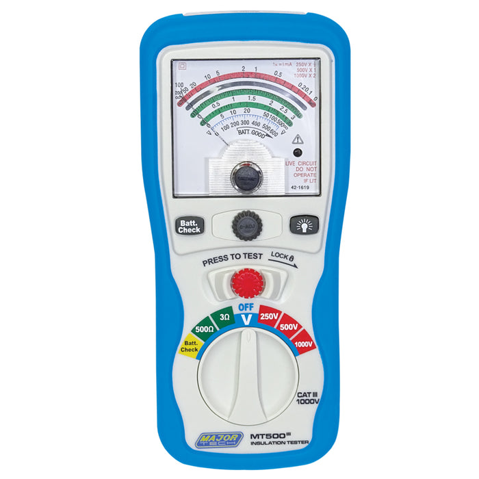 Major Tech 1000V Analogue Insulation Tester | MT500 - image 1