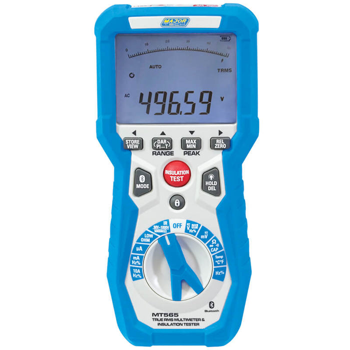 Major Tech Bluetooth Insulation Tester and Multimeter | MT565 - image 1
