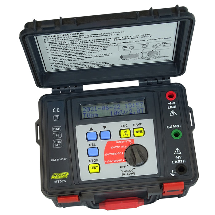 Major Tech 10kV High Voltage Insulation Tester | MT575 - image 1