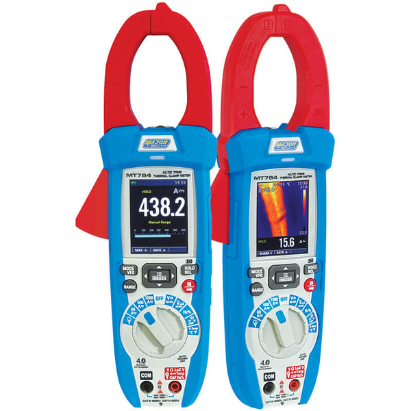 Major Tech 1000A AC/DC Thermal TRMS Clamp Meter, CAT IV 600VThermal Imager Bluetooth MT784
