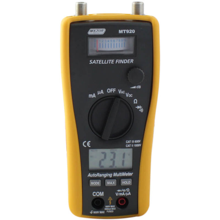 Major Tech 2-in-1 Satellite Finder & DMM MT920