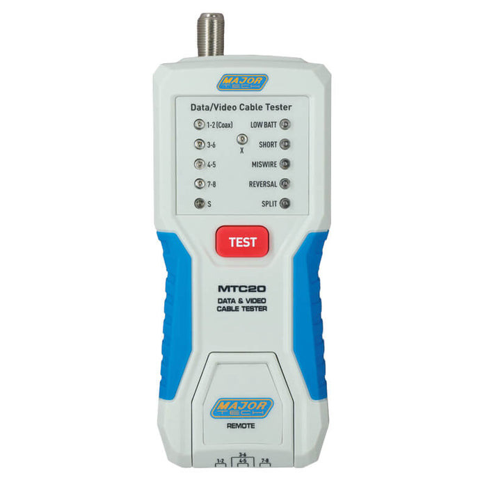 Major Tech Data/Video Cable Tester MTC20