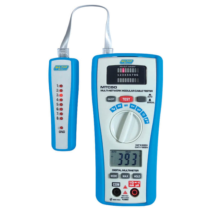 Major Tech 2-In-1 LAN Tester and Multimeter | MTC50 - image 1