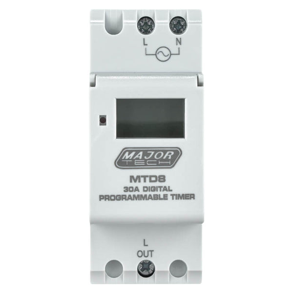 Major Tech 16 On/Off Digital Industrial Timer MTD8