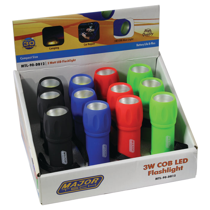 Major Tech 3W COB LED Flashlight | MTL-90-DB12 - image 1