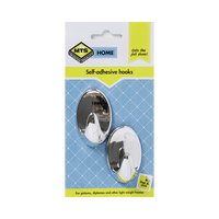 Mts Home Oval Hook Pvc Silver Med P/2 Mts0010