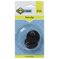 Mts Home Plug Basin Rubber Black P/2 Mts0015