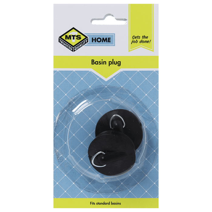 Mts Home Plug Basin Rubber Black P/2 Mts0015