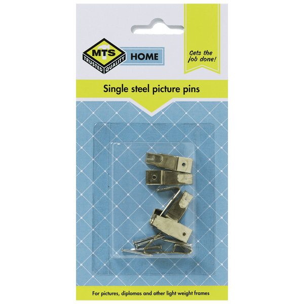 Mts Home Picture Pins Single Steel P/6 Mts0016
