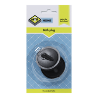 Mts Home Plug Bath Pvc Black P/2 Mts0037