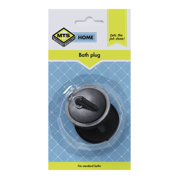 Mts Home Plug Bath Pvc Black P/2 Mts0037