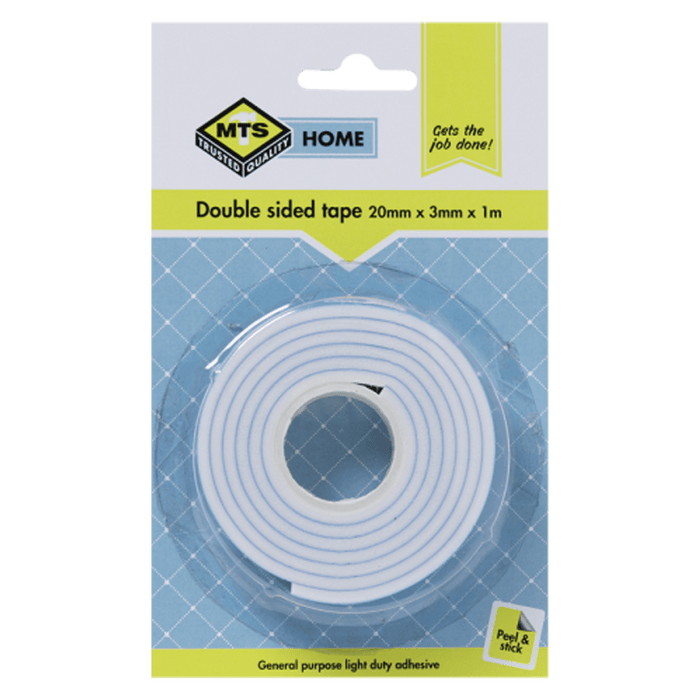 Mts Home Double Sided Tape 20 Mm X 3 Mmx1 M Mts0065
