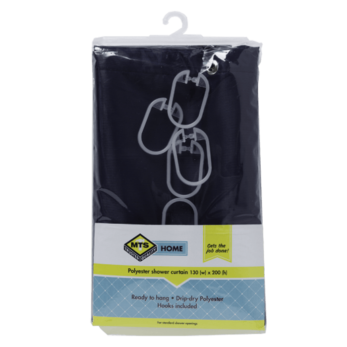 Mts Home Shower Curtain Drip Dry Navy Mts0069