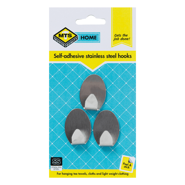 Mts Home Oval Hook S/S Small P/3 Mts0071