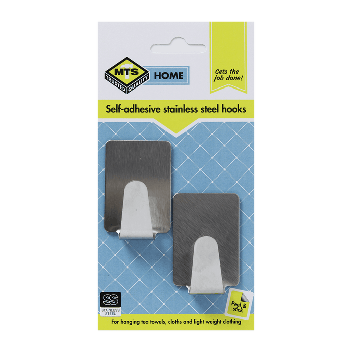 Mts Home Rectangle Hooks Ss Med P/2 Mts0074
