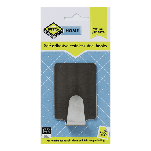 Mts Home Rectangle Hooks Ss Large P/1 Mts0075