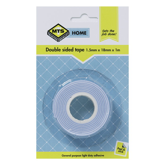 Mts Home Double Sided Tape 1.5 X18 Mmx1 Mm Mts0081