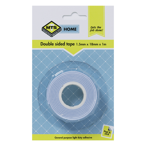 Mts Home Double Sided Tape 1.5 X18 Mmx1 Mm Mts0081